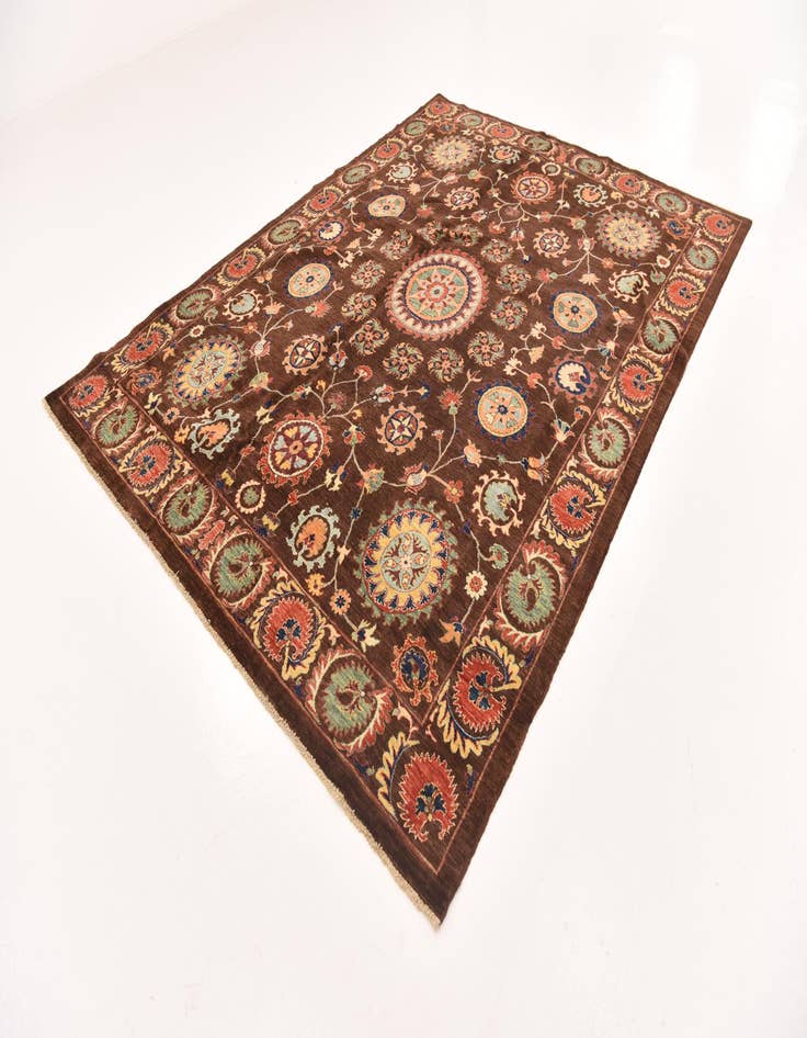 Detail image of 6' 7 x 8' 10 Hand Knotted Ariana Ziegler Oriental Rug