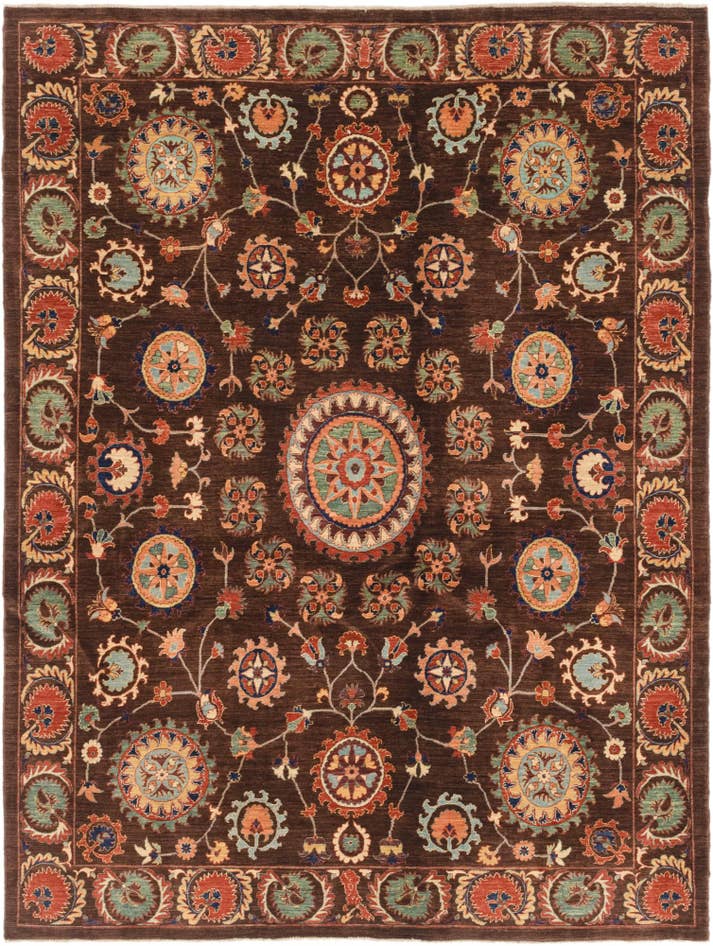 Detail image of 6' 7 x 8' 10 Hand Knotted Ariana Ziegler Oriental Rug