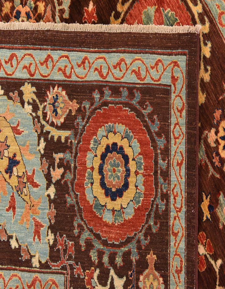 Detail image of 6' 7 x 9' 1  Hand Knotted Ariana Ziegler Oriental Rug