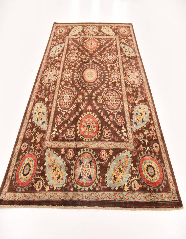 Detail image of 6' 7 x 9' 1  Hand Knotted Ariana Ziegler Oriental Rug