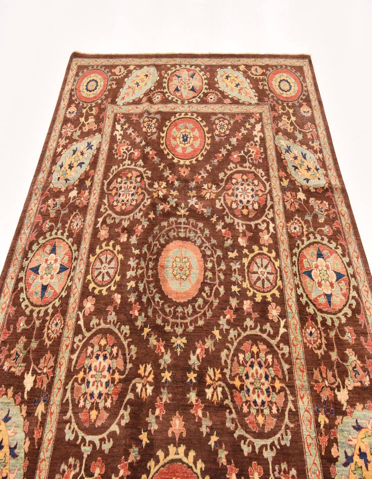 Detail image of 6' 7 x 9' 1  Hand Knotted Ariana Ziegler Oriental Rug