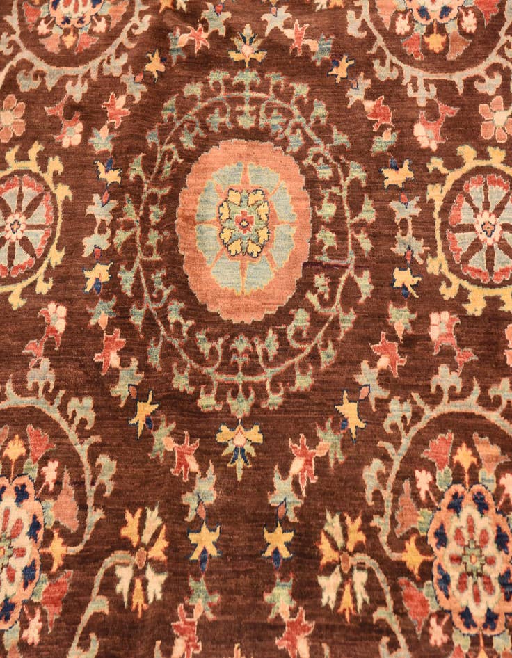 Detail image of 6' 7 x 9' 1  Hand Knotted Ariana Ziegler Oriental Rug