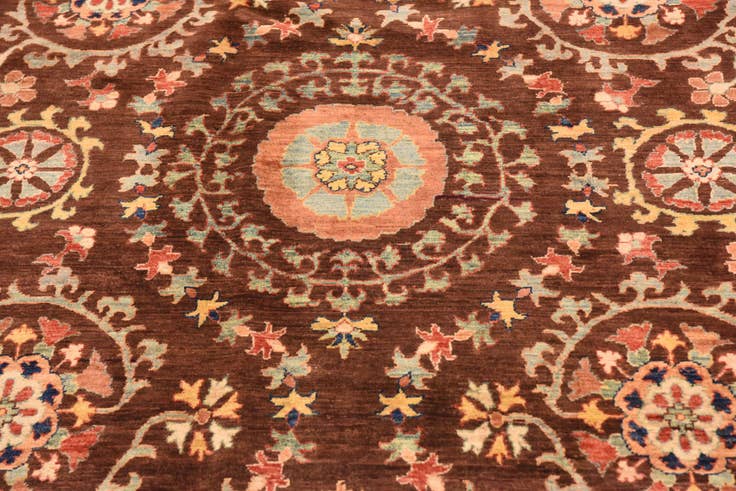 Detailansicht von 200cm x 275cm Handgeknüpft Ariana Ziegler Orientalisch Teppich