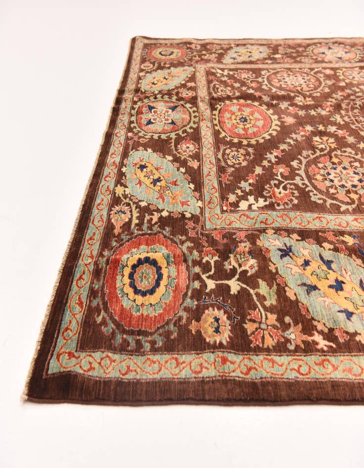 Detail image of 6' 7 x 9' 1  Hand Knotted Ariana Ziegler Oriental Rug