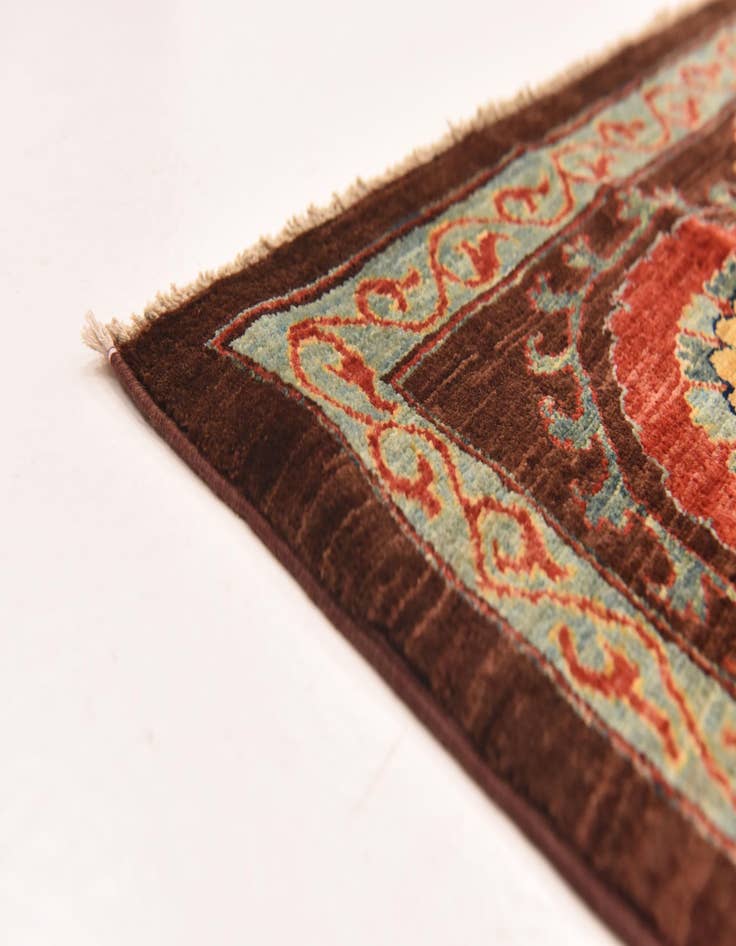 Detail image of 6' 7 x 9' 1  Hand Knotted Ariana Ziegler Oriental Rug