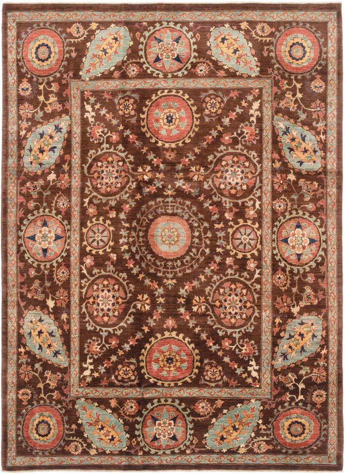 Detail image of 6' 7 x 9' 1 Hand Knotted Ariana Ziegler Oriental Rug
