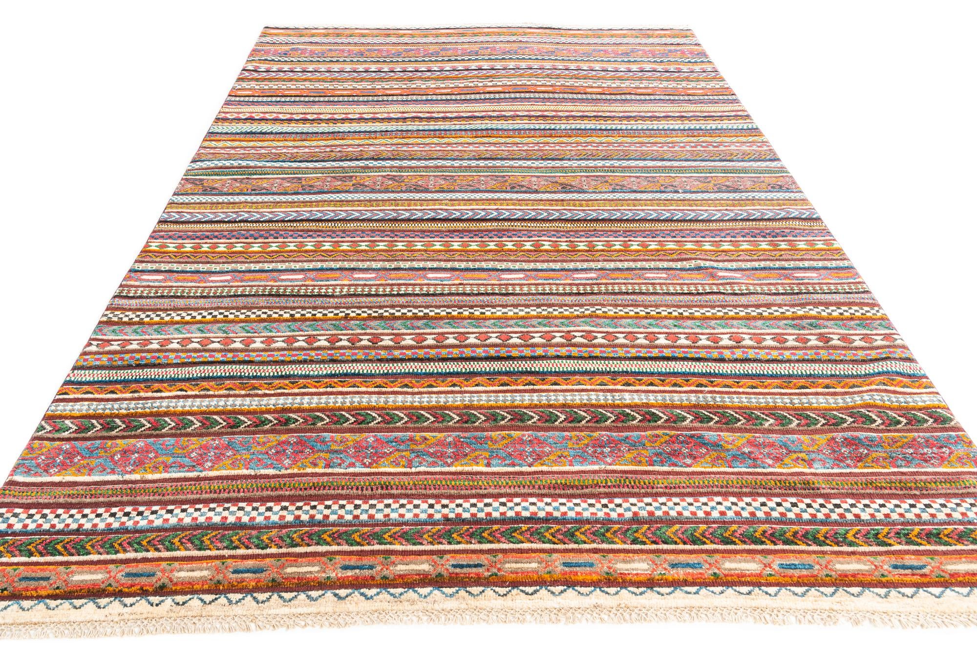 6' 8 x 9' 9 Hand Knotted Ariana Ziegler Rug
