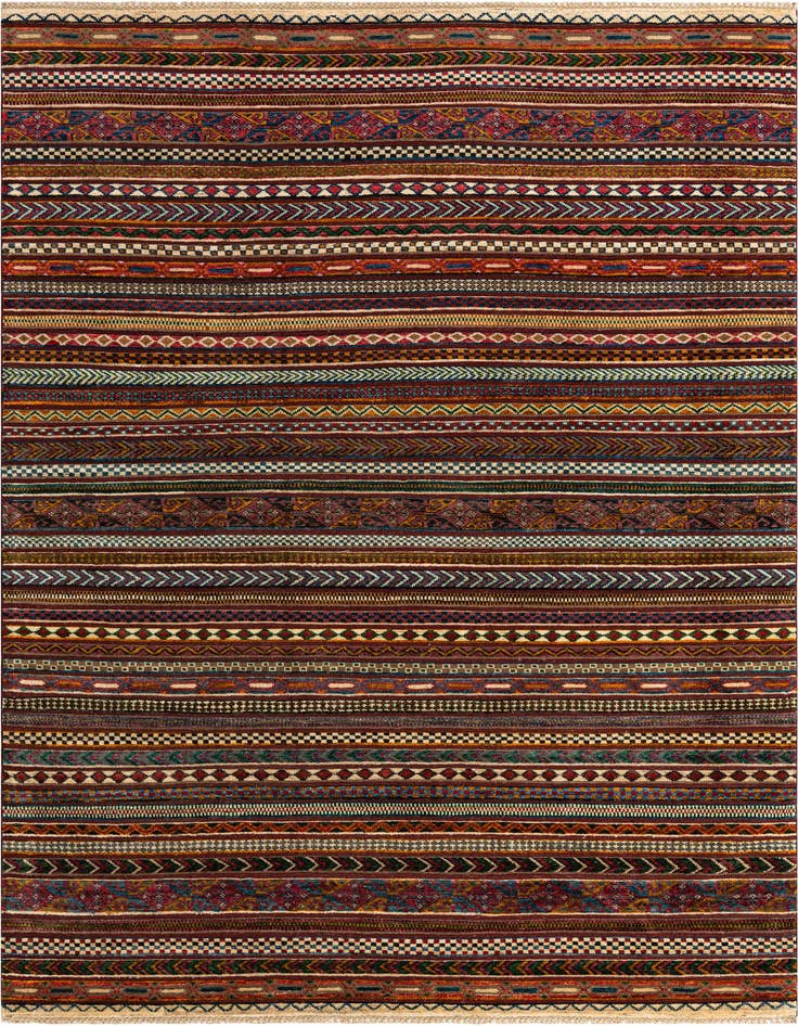 Detail image of 6' 8 x 9' 9 Hand Knotted Ariana Ziegler Rug