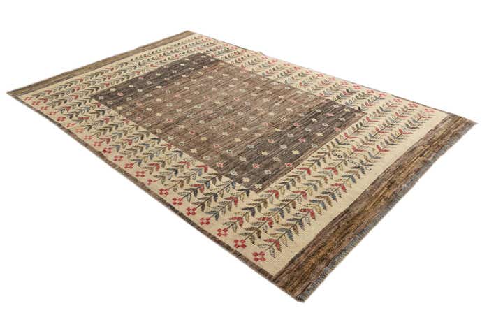 6' 4 x 10' Hand Knotted Ariana Ziegler Wool Rug
