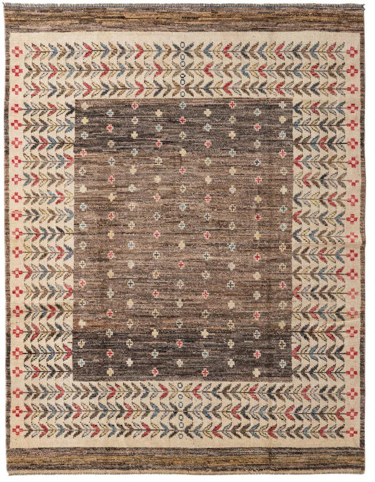 Detail image of 6' 4 x 10' Hand Knotted Ariana Ziegler Wool Rug
