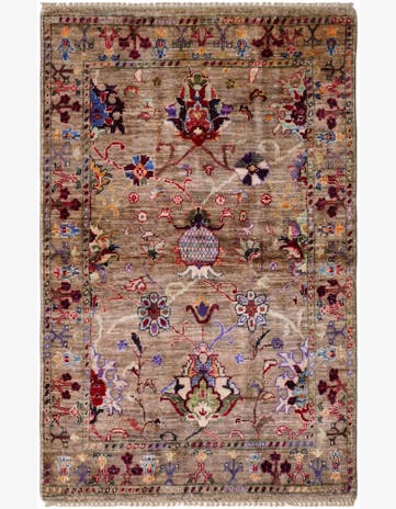 3' 4 x 5' 1 Hand Knotted Ariana Ziegler Rug