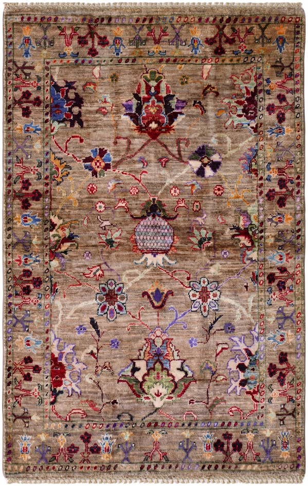 Detail image of 3' 4 x 5' 1 Hand Knotted Ariana Ziegler Rug