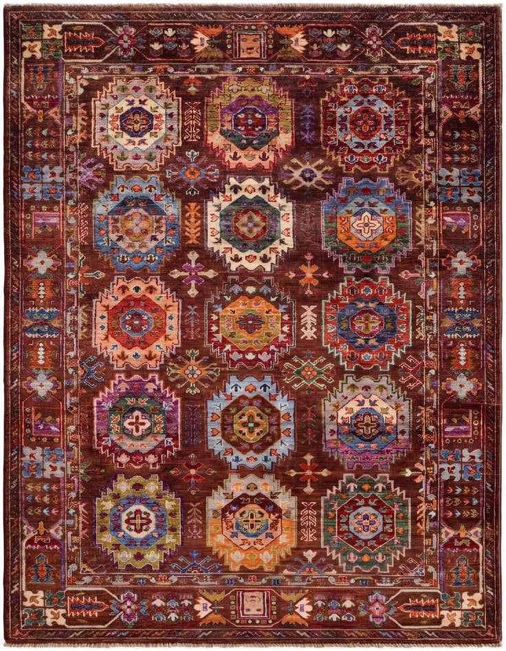 Detail image of 4' 2 x 6' 6 Hand Knotted Ariana Ziegler Rug