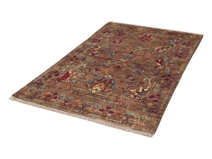 Detail image of 3' 1 x 4' 11 Hand Knotted Ariana Ziegler Rug