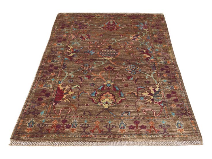 Detail image of 3' 1 x 4' 11 Hand Knotted Ariana Ziegler Rug