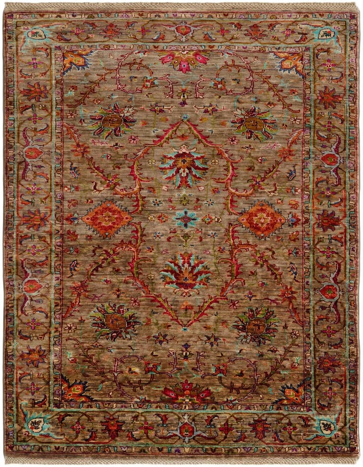 Detail image of 4' x 6' 5 Hand Knotted Ariana Ziegler Rug