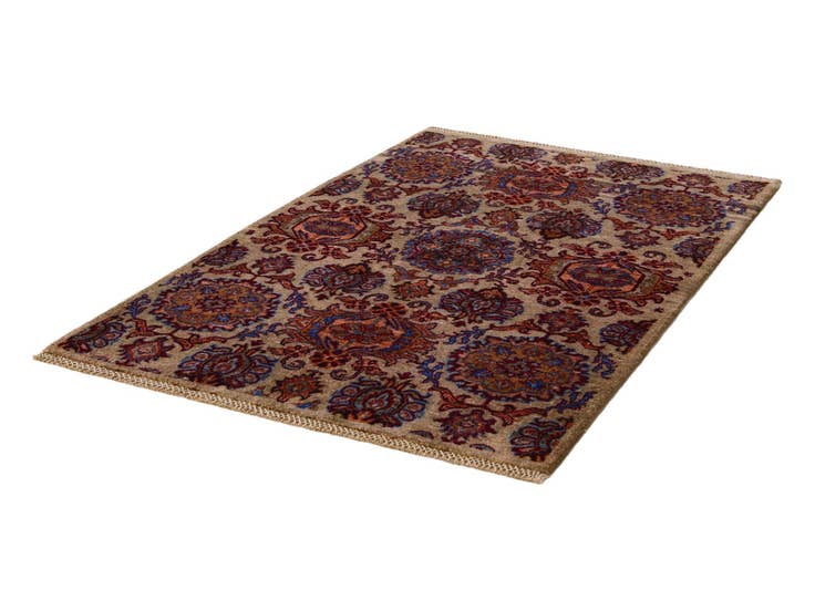Detail image of 3' 4 x 5' Hand Knotted Ariana Ziegler Rug