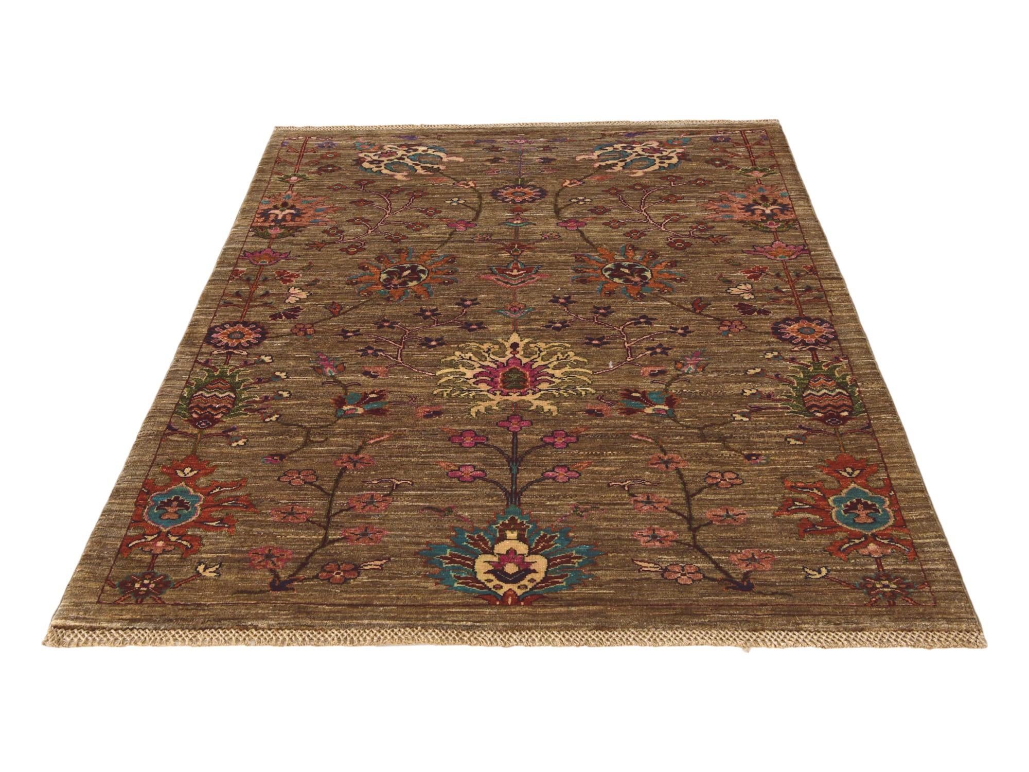 4' 1 x 6' 2 Hand Knotted Ariana Ziegler Rug