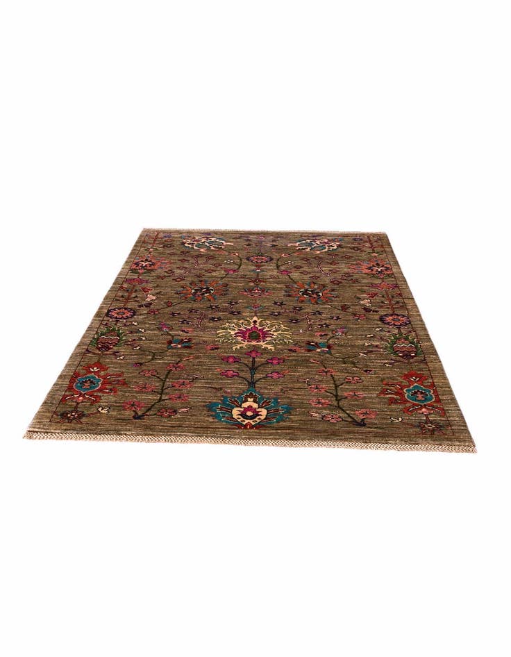 Detail image of 4' 1 x 6' 2 Hand Knotted Ariana Ziegler Rug