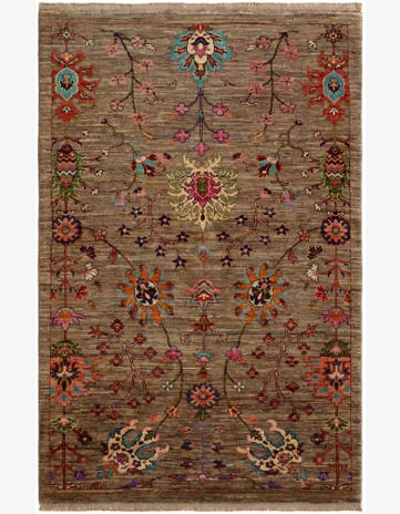 4' 1 x 6' 2 Hand Knotted Ariana Ziegler Rug