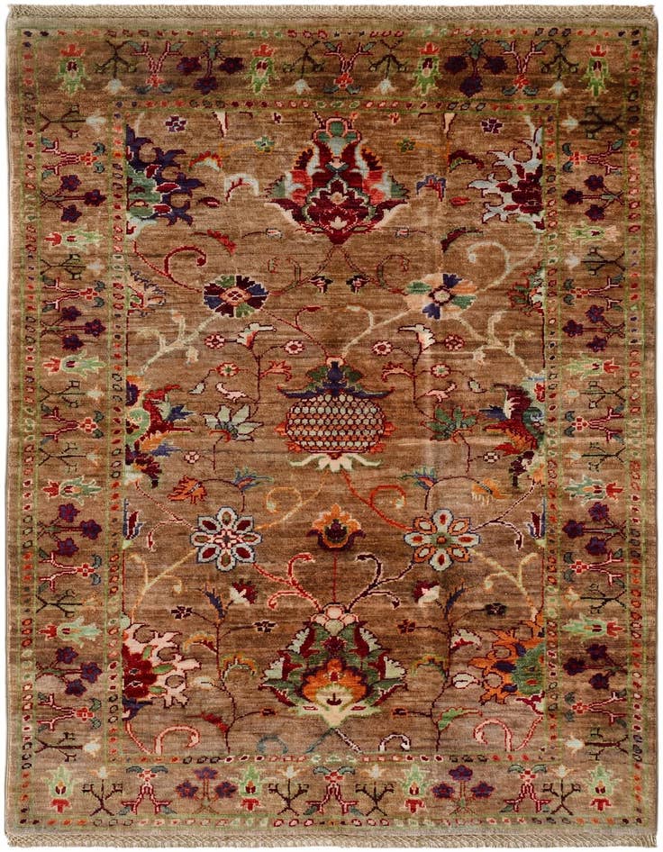 Detail image of 3' 3 x 4' 11 Hand Knotted Ariana Ziegler Rug