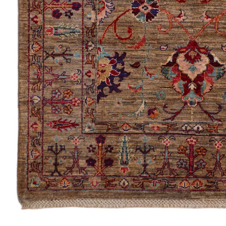 Detail image of 4' x 5' 10 Hand Knotted Ariana Ziegler Rug