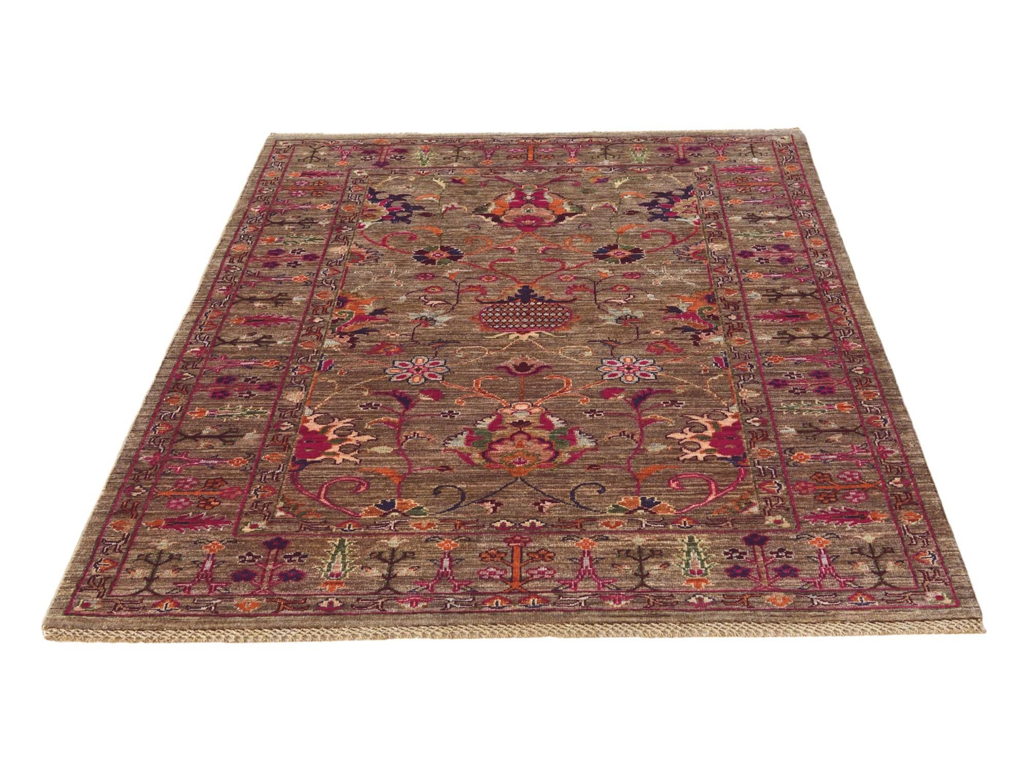 4' x 5' 11 Hand Knotted Ariana Ziegler Rug