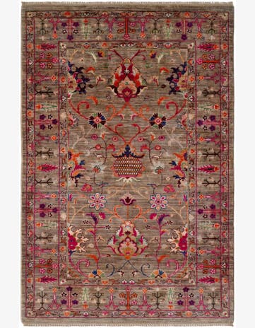 4' x 5' 11 Hand Knotted Ariana Ziegler Rug