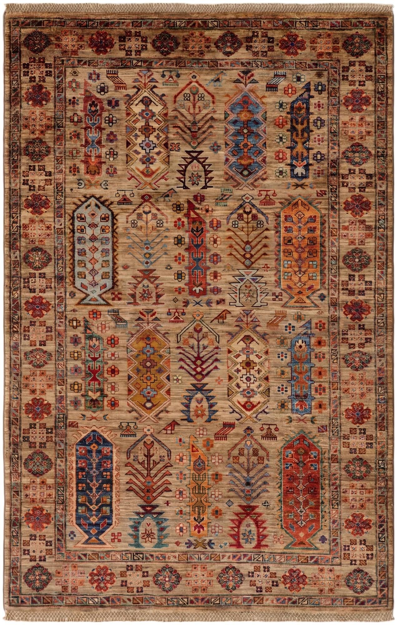 4' x 6' 5 Hand Knotted Ariana Ziegler Rug