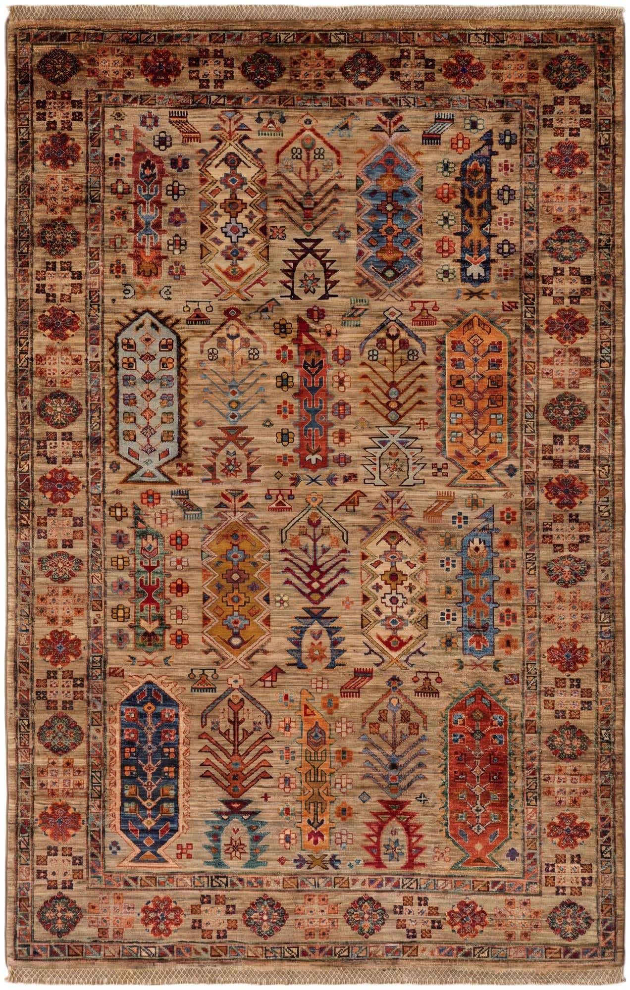 4' x 6' 5 Hand Knotted Ariana Ziegler Rug
