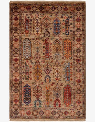 4' x 6' 5 Hand Knotted Ariana Ziegler Rug