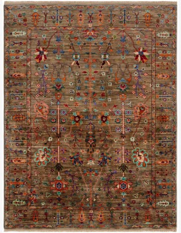 5' x 6' 6 Hand Knotted Ariana Ziegler Rug