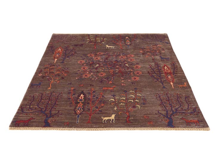 Detail image of 4' 11 x 6' 9 Hand Knotted Ariana Ziegler Rug