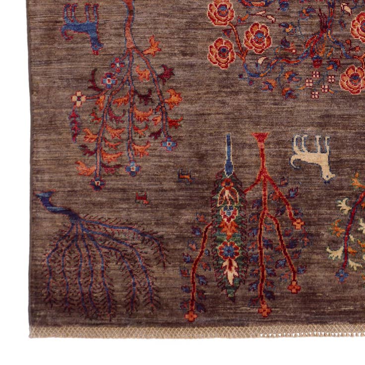 Detail image of 4' 11 x 6' 9 Hand Knotted Ariana Ziegler Rug