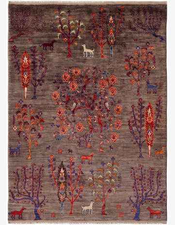 4' 11 x 6' 9 Hand Knotted Ariana Ziegler Rug
