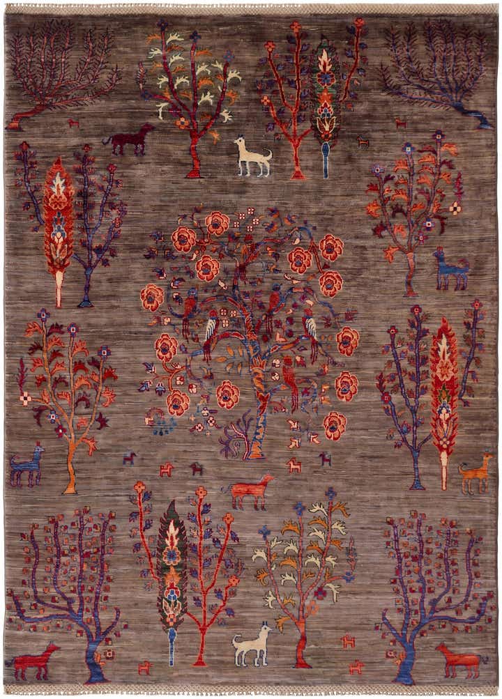 4' 11 x 6' 9 Hand Knotted Ariana Ziegler Rug