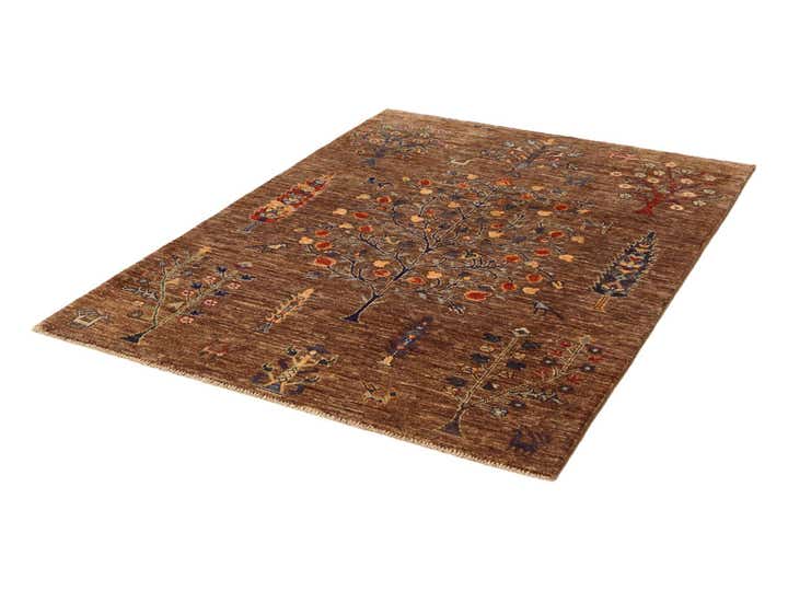 4' 4 x 6' Hand Knotted Ariana Ziegler Rug