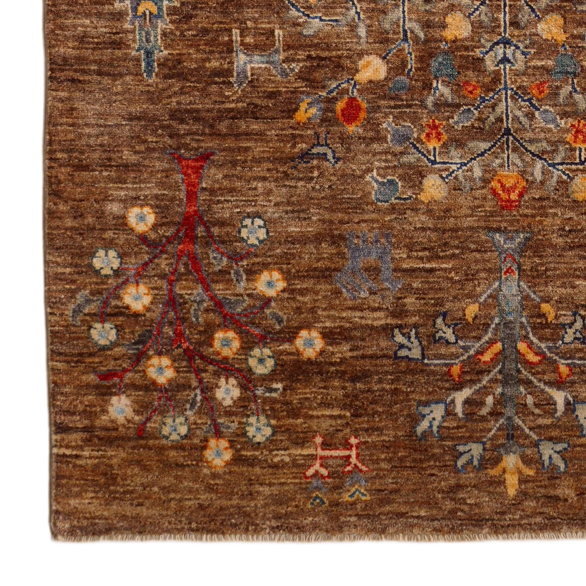 4' 4 x 6' Hand Knotted Ariana Ziegler Rug