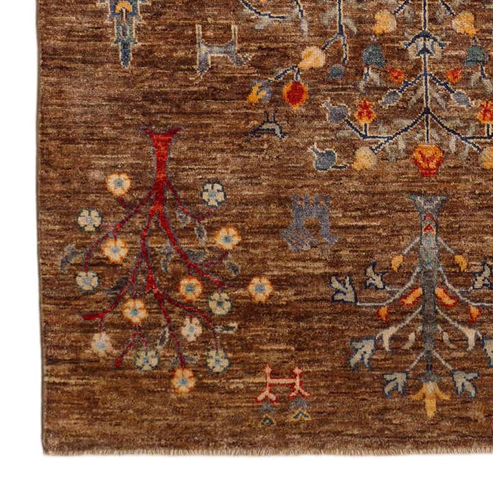 4' 4 x 6' Hand Knotted Ariana Ziegler Rug
