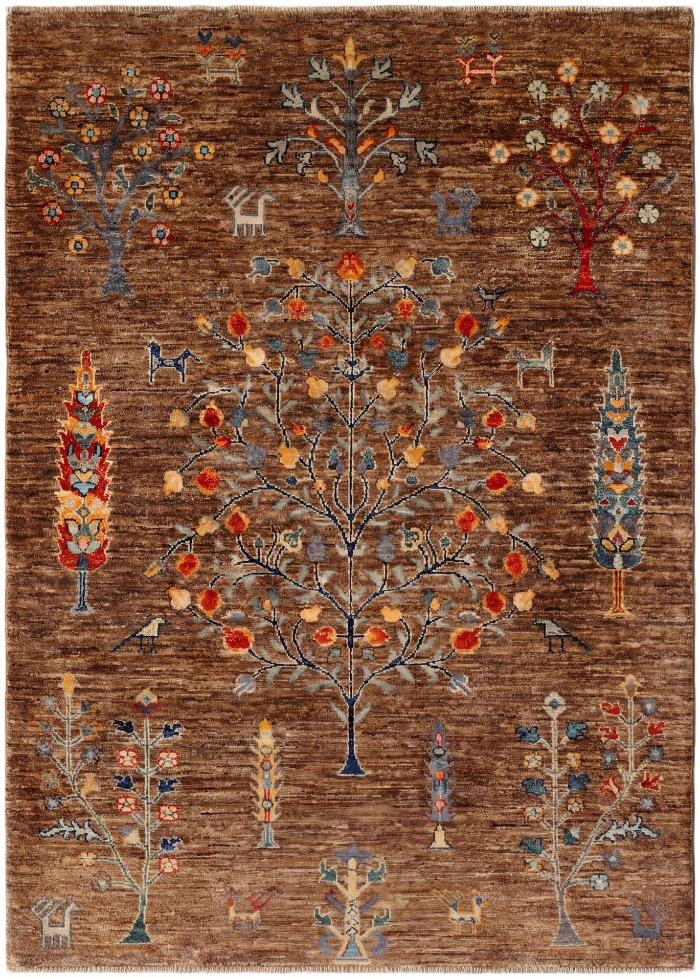 4' 4 x 6' Hand Knotted Ariana Ziegler Rug