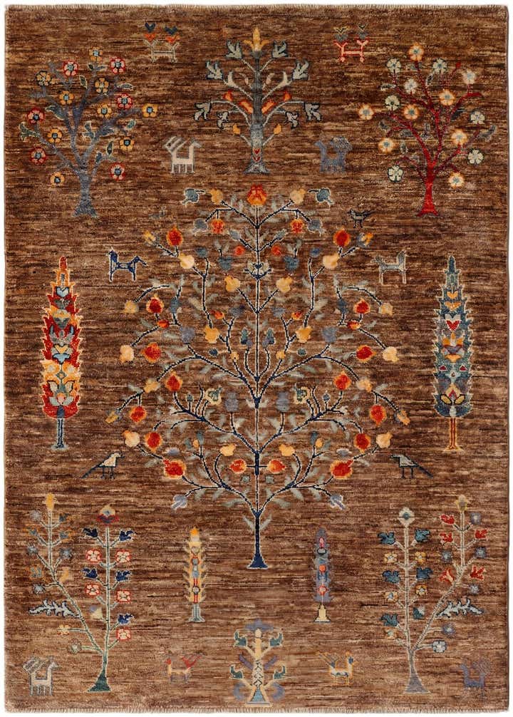 4' 4 x 6' Hand Knotted Ariana Ziegler Rug