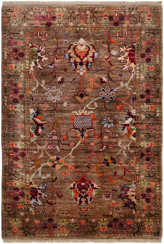 Detail image of 3' 6 x 5' Hand Knotted Ariana Ziegler Rug