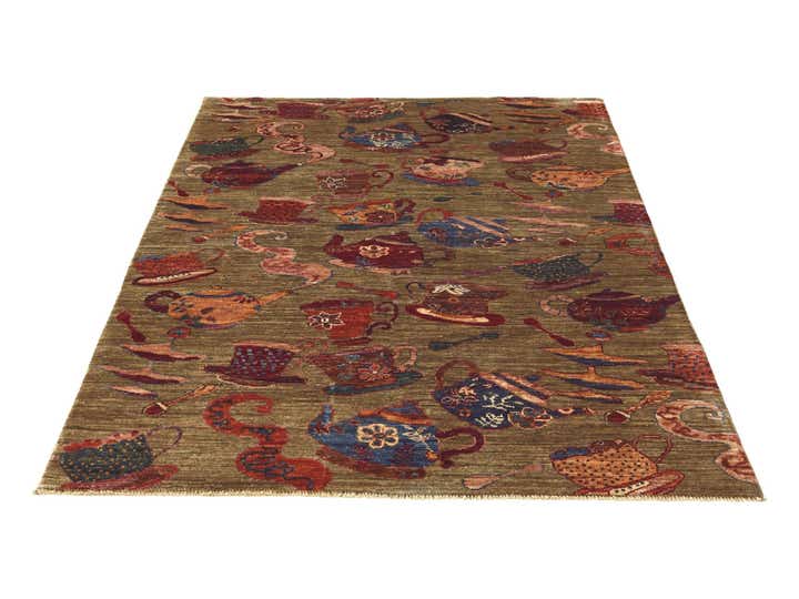 3' 11 x 6' 1 Hand Knotted Ariana Ziegler Rug