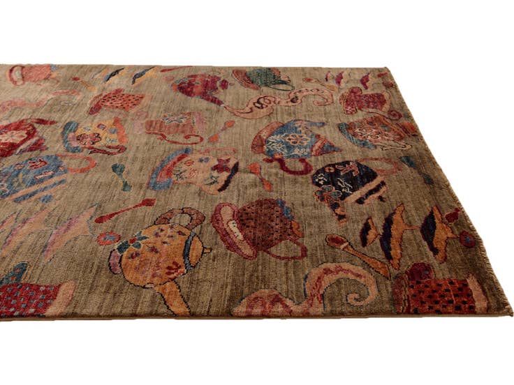 Detail image of 3' 11 x 6' 1 Hand Knotted Ariana Ziegler Rug