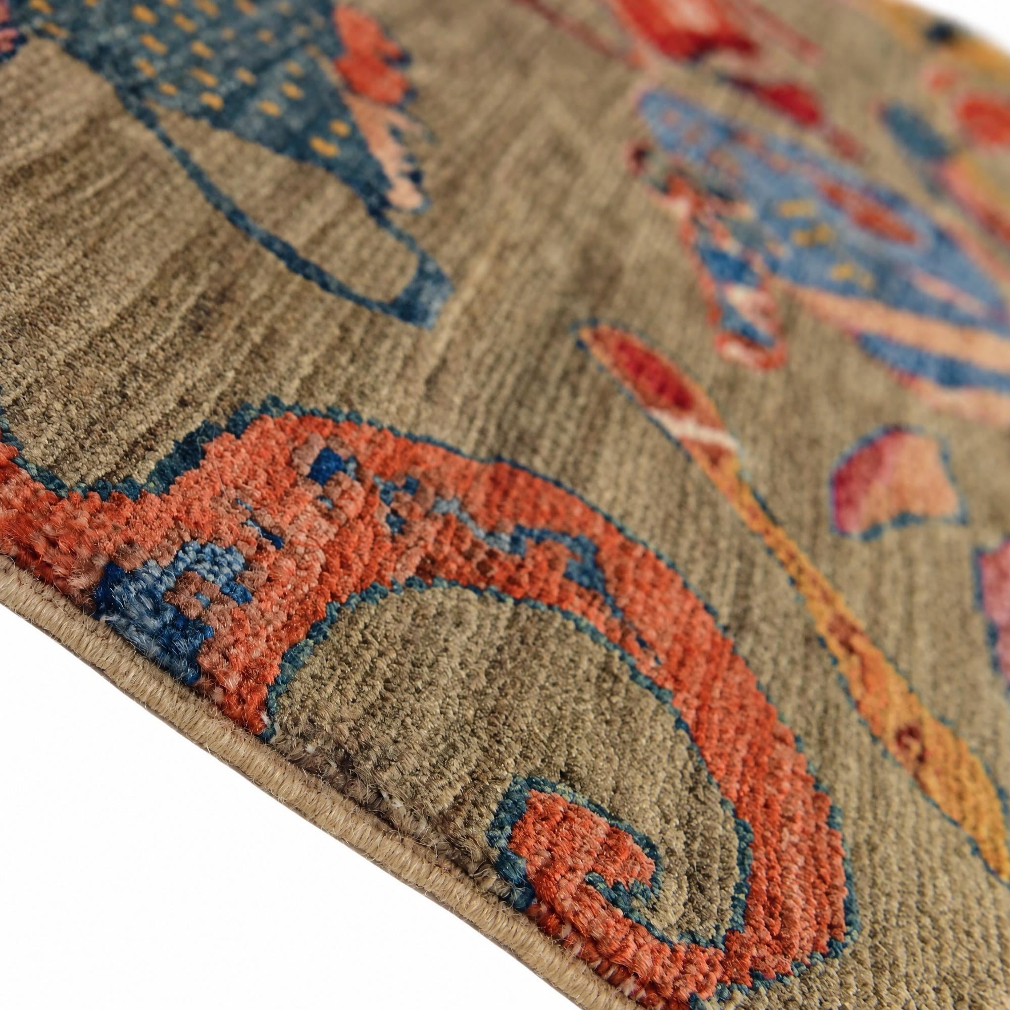 120cm x 185cm Hand Knotted Ariana Ziegler Rug
