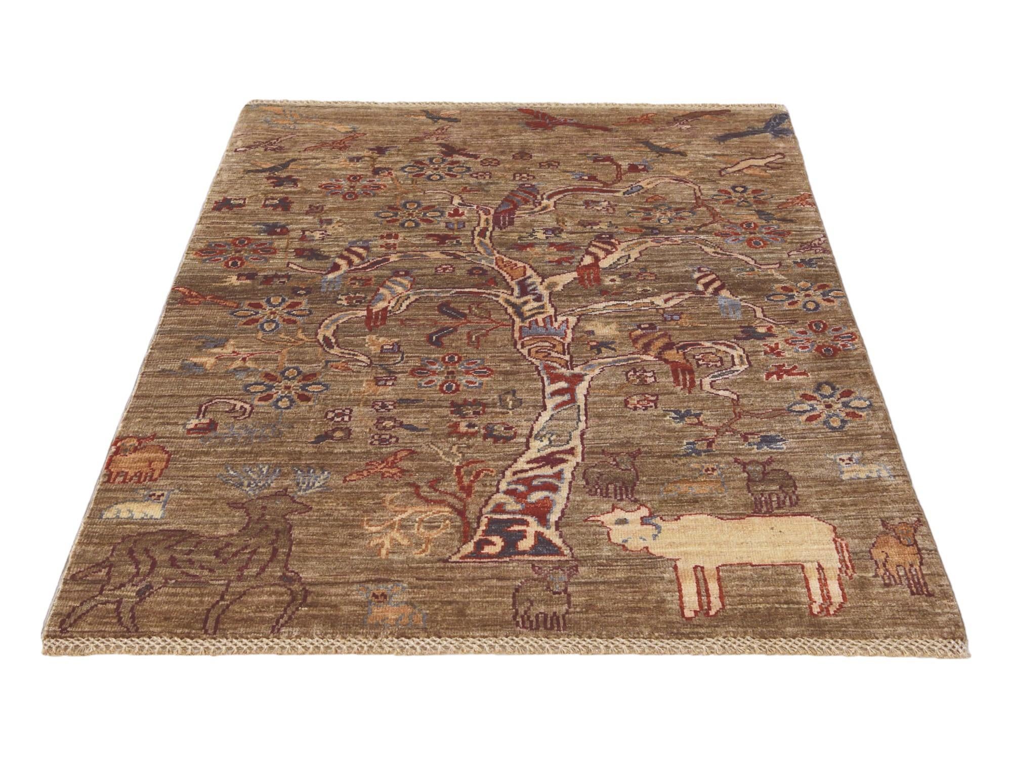 3' 5 x 4' 11 Hand Knotted Ariana Ziegler Rug