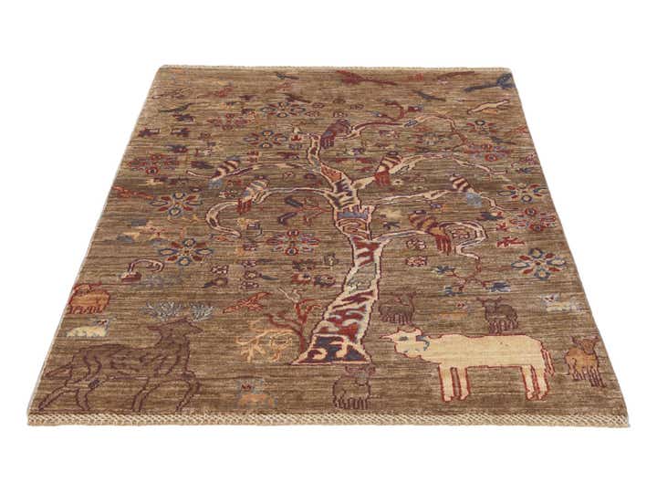 3' 5 x 4' 11 Hand Knotted Ariana Ziegler Rug