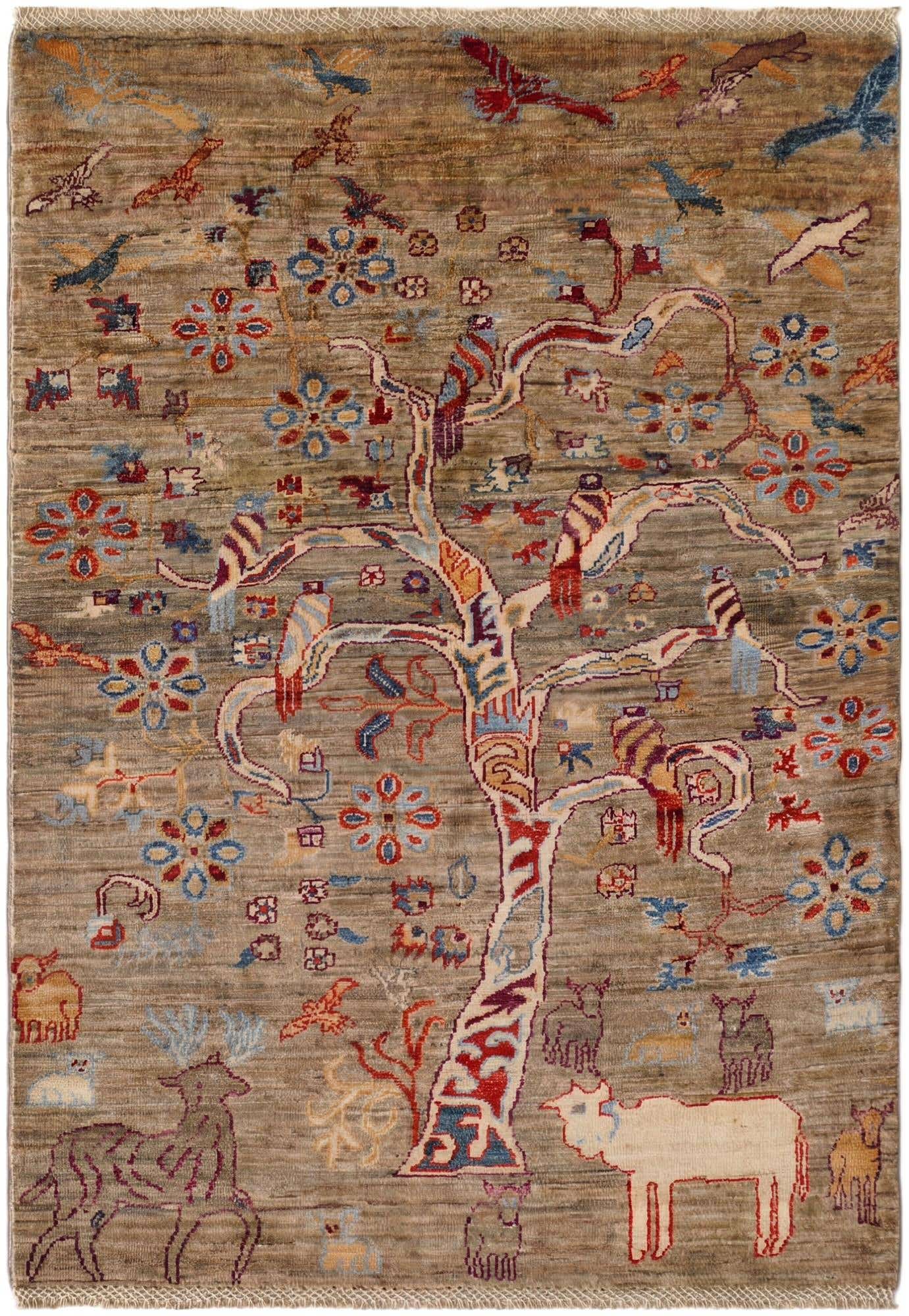 3' 5 x 4' 11 Hand Knotted Ariana Ziegler Rug
