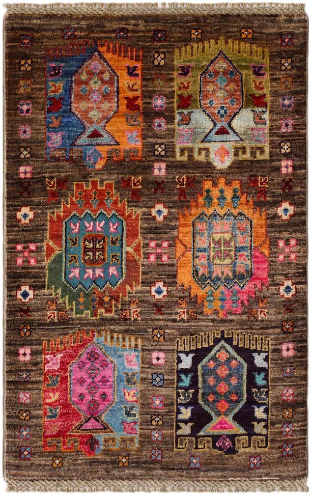 2' x 3' 2 Hand Knotted Ariana Ziegler Rug