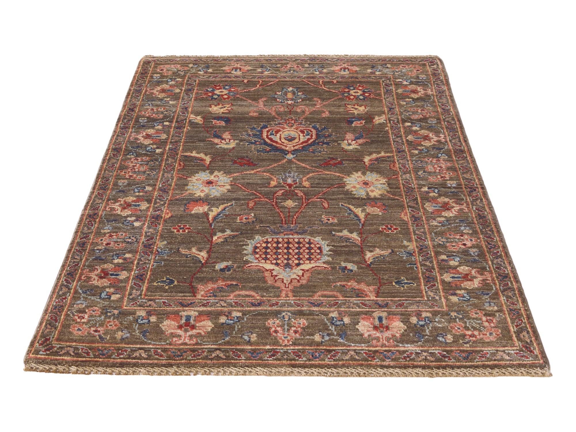 3' 4 x 5' Hand Knotted Ariana Ziegler Rug